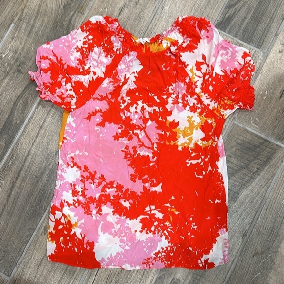 Caballero pink floral blouse womens size XS - Picture 7 of 8